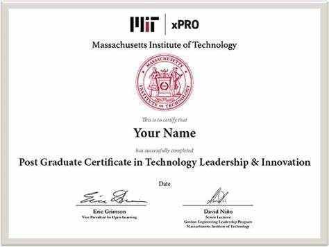 MIT Certificate